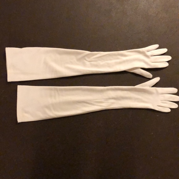 Bicep high white gloves - Picture 2 of 7